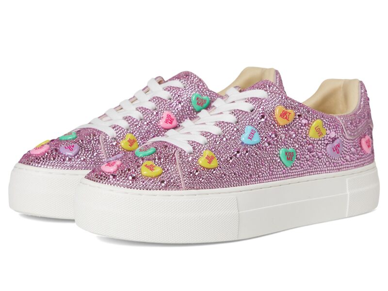 ブルーバイベトシージョンソン レディース シューズ スニーカー Blue by Betsey Johnson Sidny Pink Multi Heart サクラ色
