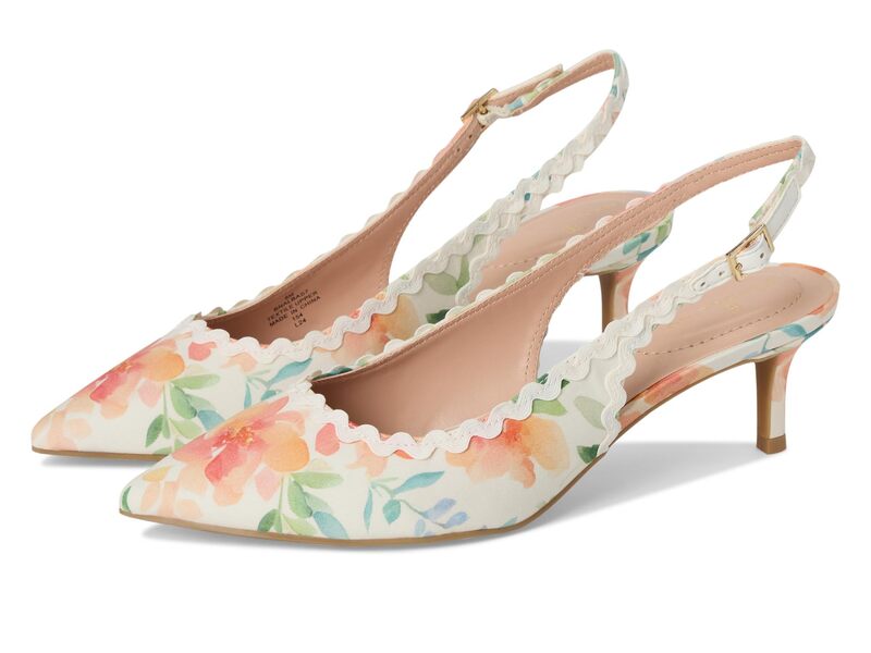 バンドリーノ レディース シューズ ヒール Bandolino Albas Peach Dreamy Floral Multi/Ivory アイボリー