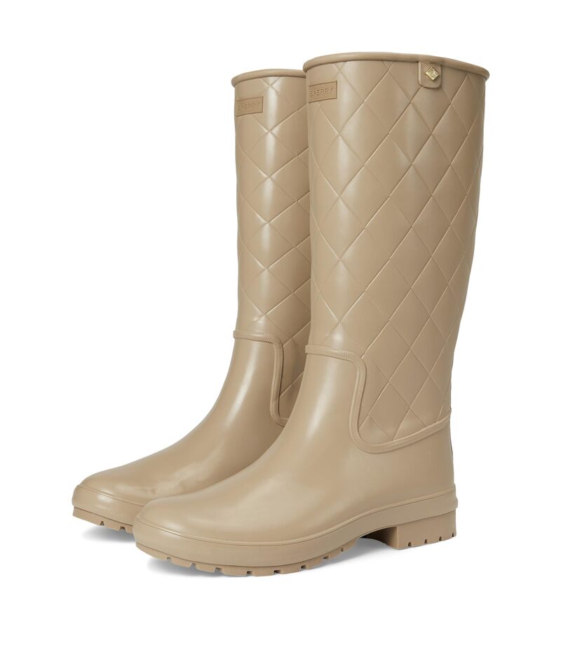 スペリー レディース シューズ ブーツ・レインブーツ トール Sperry Drizzle Tall Taupe トープ｜ReVida 店