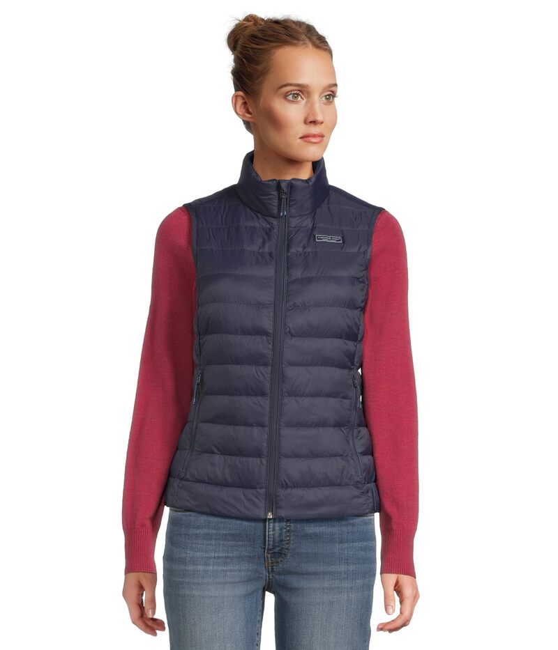 ヴァインヤードヴァインズ レディース アウター コート ベスト Vineyard Vineshoreline Puffer Vest Nautical Navy ネイビー
