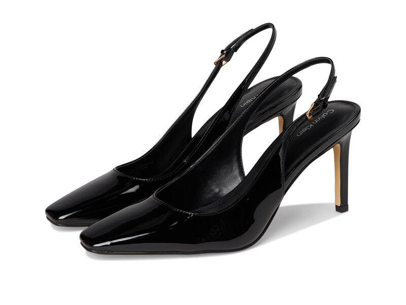 カルバンクライン レディース シューズ ヒール Calvin Klein Harbella Black Patent ブラック