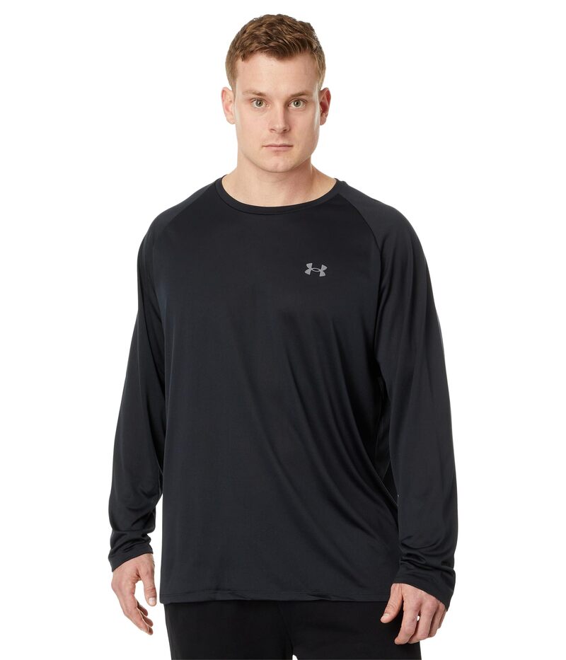 アンダーアーマー メンズ トップス シャツ Under Armour UA Tech 2.0 Long Sleeve Black/Graphite ブラック｜ReVida 店