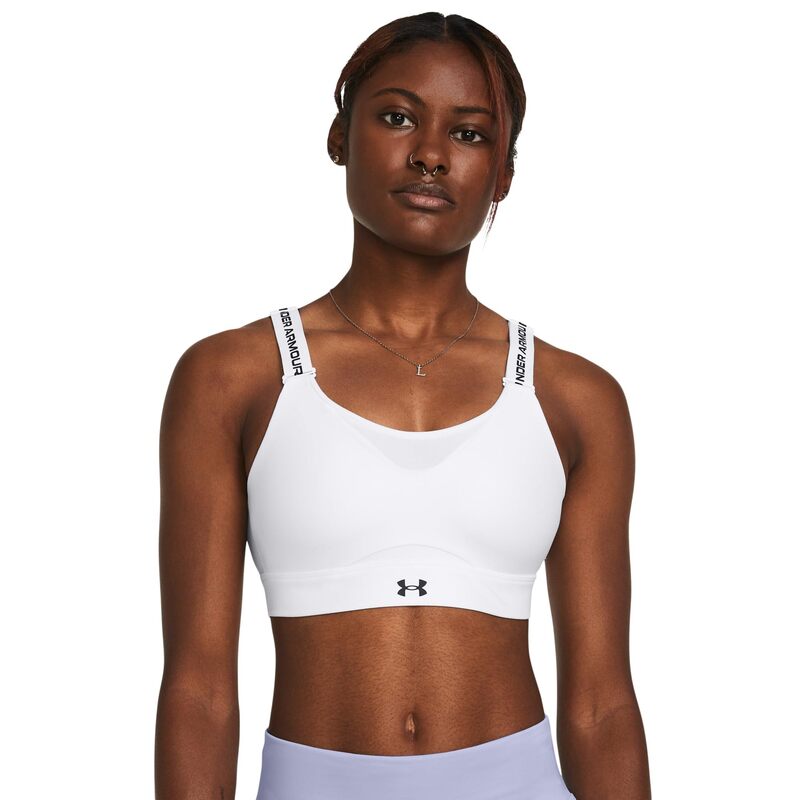 アンダーアーマー レディース アンダーウェア ブラジャー Under Armour Infinity High Impact Sports Bra White/Black ホワイト