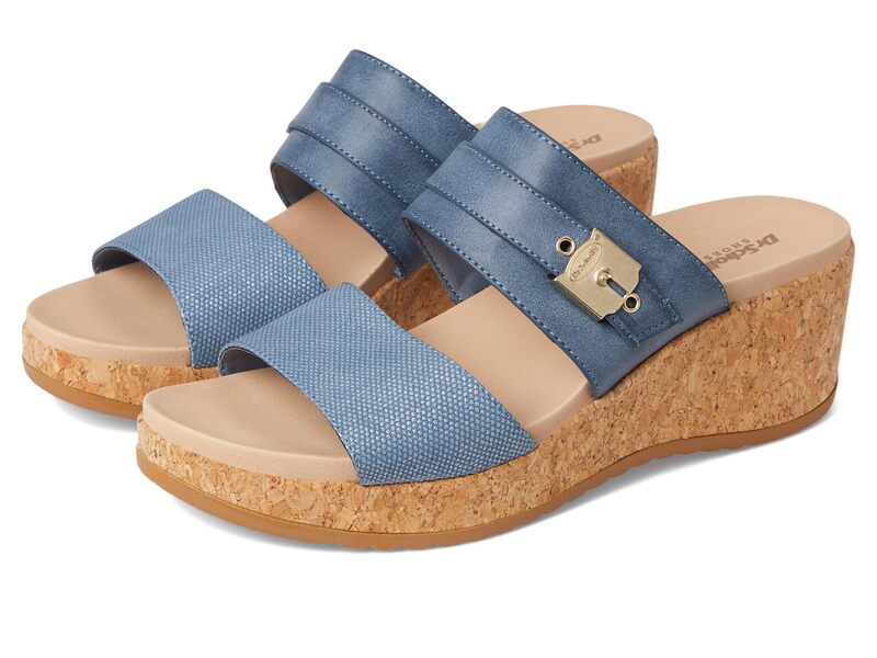 ドクター・ショール レディース シューズ ヒール サンダル Dr. Scholl's Cali Vibe Wedge Sandal Oxide Blue ブルー