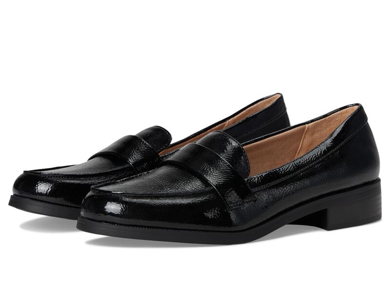 ライフストライド レディース シューズ スリッポン・ローファー LifeStride Sonoma 2 Slip-On Loafers Black Patent ブラック｜ReVida 店