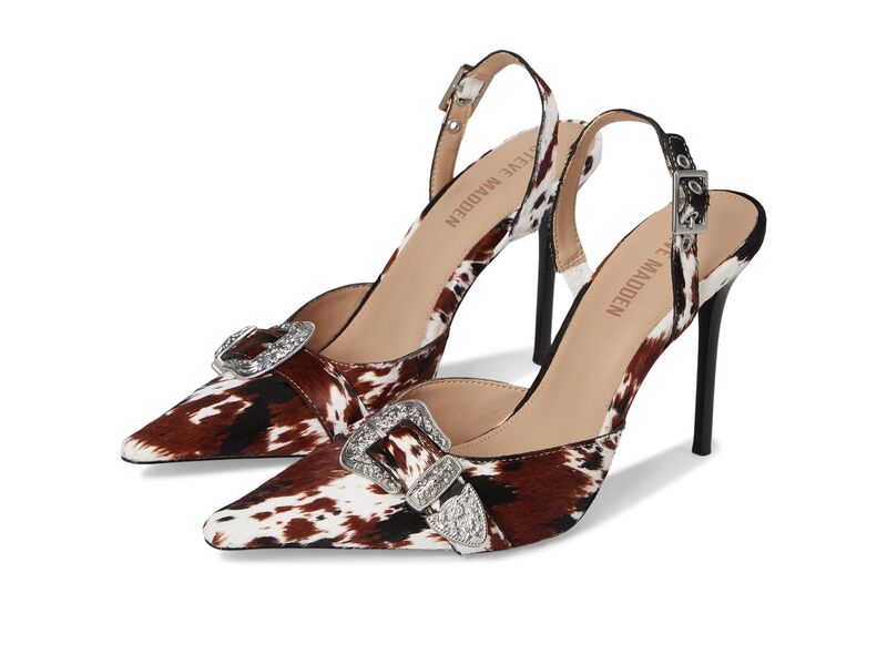 スティーブ マデン レディース シューズ ブーツ・レインブーツ Steve Madden Delilah Cow Print 靴-その他-レディース靴