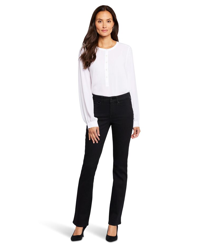 エヌワイディージェイ レディース ボトムス デニムパンツ NYDJ Waist Match Marilyn Straight Black ブラック