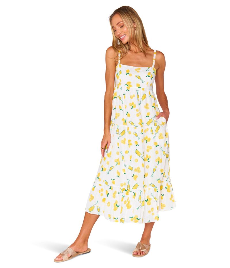ウミーユアムーム レディース トップス ワンピース ミディ Show Me Your Mumu Summer Fling Midi Dress Limoncello Embroidery