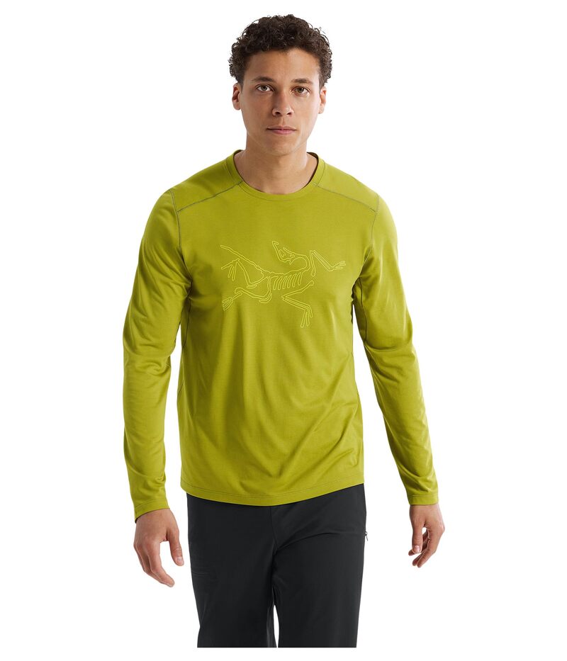 アークテリクス メンズ トップス シャツ ロゴ Arc'teryx Cormac Logo Long Sleeve Olive Moss/Euphoria オリーブ
