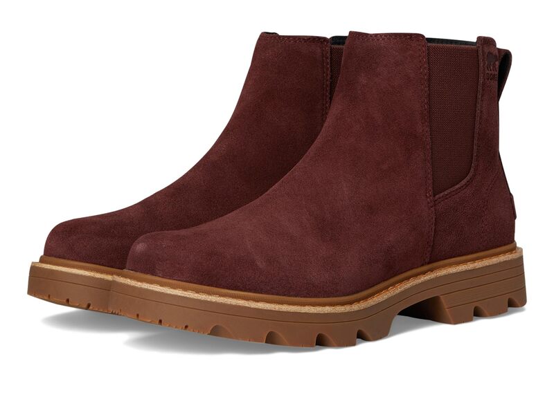ソレル レディース シューズ ブーツ・レインブーツ チェルシー SOREL Revel RD Chelsea Waterproof Redwood/Gum 10|ReVida 店