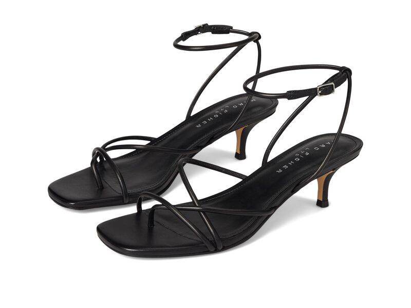 目じるし・フィッシャー レディース シューズ 踵 Marc Fisher LTD Ballen Black Leather 黒いこと