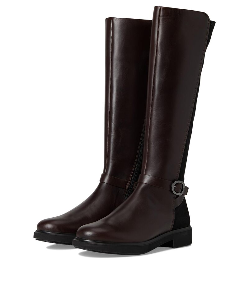 エコー レディース シューズ ブーツ・レインブーツ トール ECCO Metropole Amsterdam Tall Boots Mocha/Black ブラック
