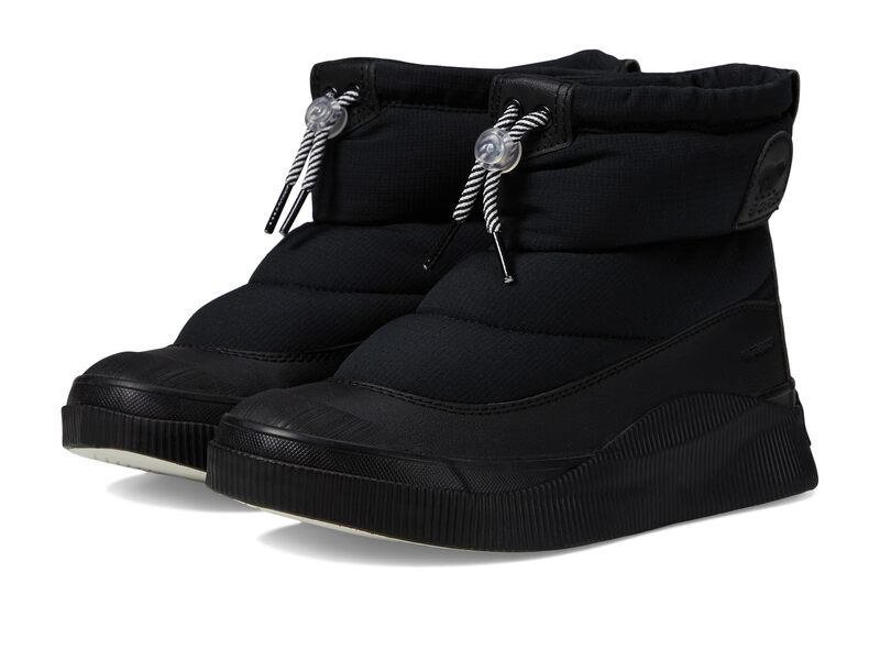 ソレル レディース シューズ ブーツ・レインブーツ SOREL Out N About IV Puffy Waterproof Black/Chalk チョーク|ReVida 店