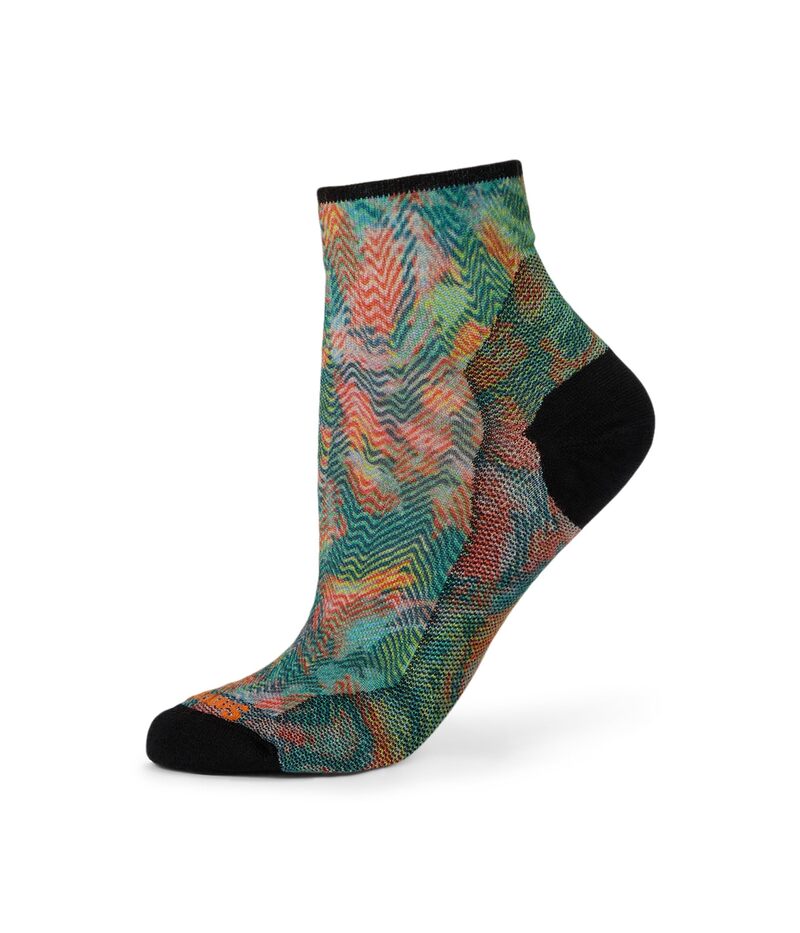 スマートウール レディース アンダーウェア 靴下 プリント アンクル Smartwool Bike Zero Cushion Jungle Music Print Ankle Socks Honey Gold ゴールド