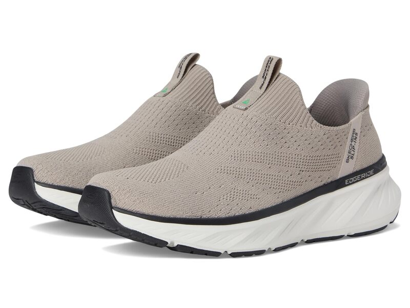 スケッチャーズ メンズ シューズ スリッポン・ローファー SKECHERS Edgeride Commissioner Hands Free Slip-in Taupe トープ|ReVida 店