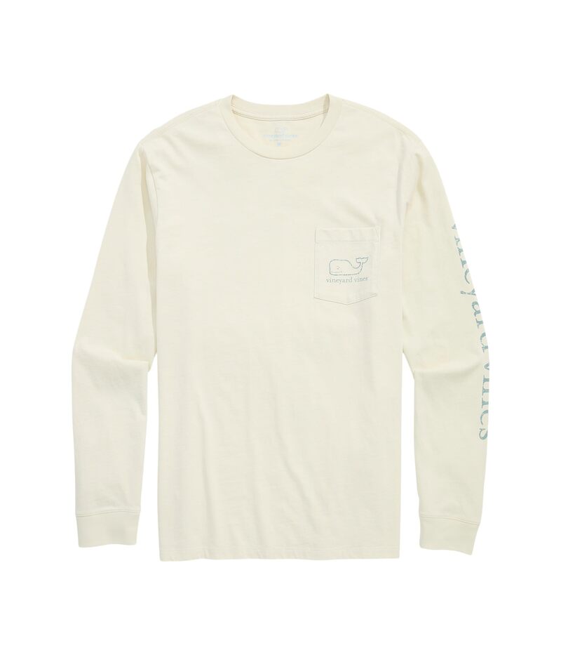ヴァインヤードヴァインズ メンズ トップス プルオーバー ヴィンテージ Vineyard Vines Long Sleeve Vintage Whale Pocketee Stone 石ころ