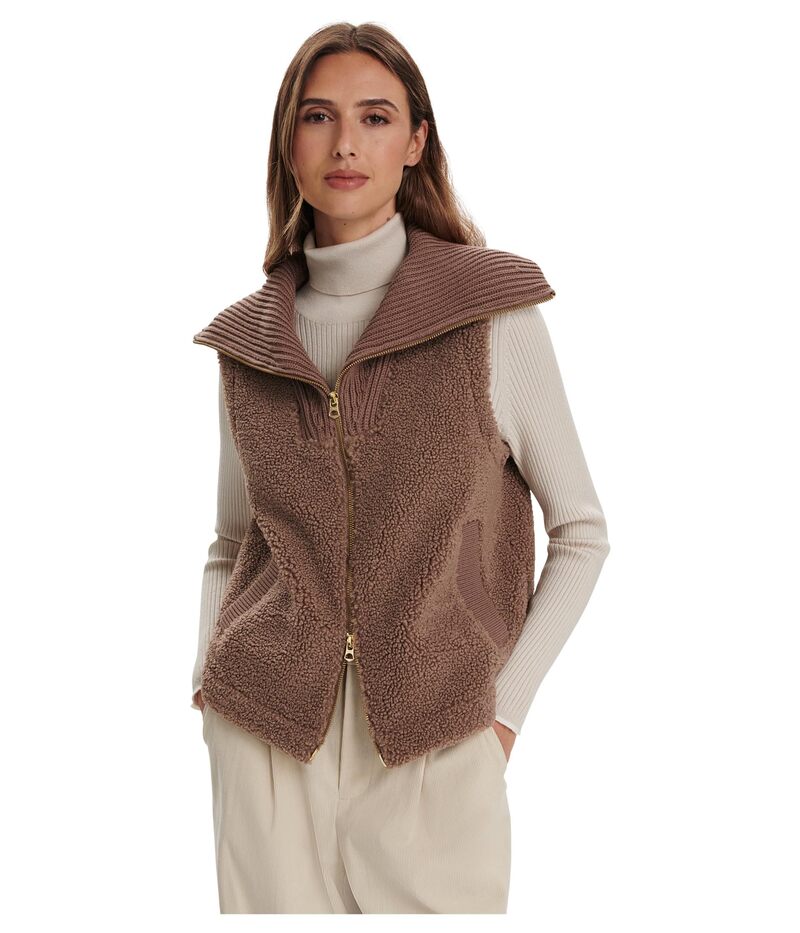 バーレイ レディース アウター コート ジレ Varley Aspen Gilet Ash Taupe アッシュ｜ReVida 店