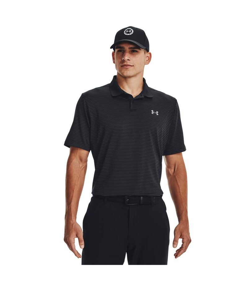 アンダーアーマー メンズ トップス シャツ プリント Under Armour Golf Matchplay Printed Golf Polo Black/Jet Gray/Pitch Gray ブラック