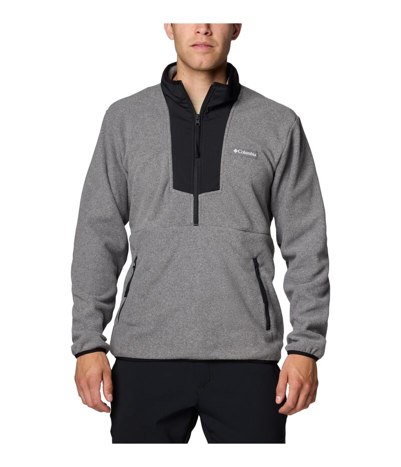 コロンビア メンズ アウター コート ハーフジップ フリース Columbia Sequoia Grove Half Zip Fleece City Grey Heather Black ブラック