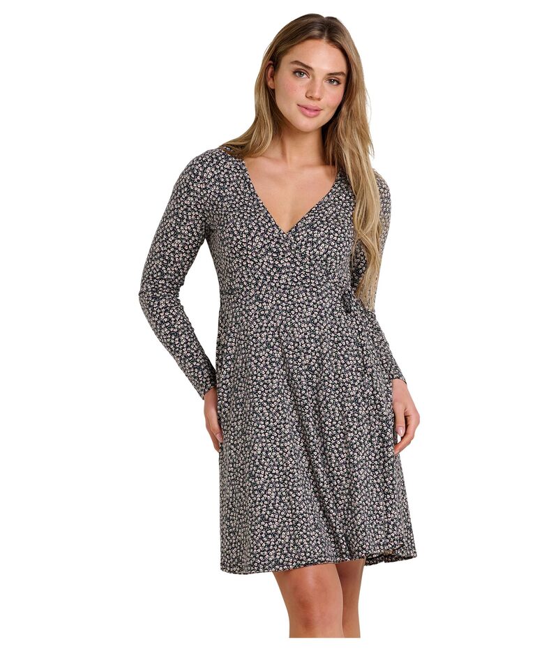 ドード アンドコー レディース トップス ワンピース Toad&Co Freesia Wrap Long Sleeve Dressalt Ditsy Print