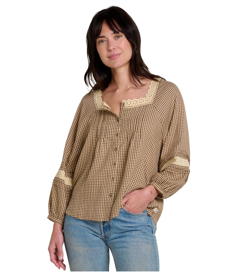ドード アンドコー レディース トップス シャツ Toad&Co Manzana Peasant Long Sleeve Shirt Partridge Gingham