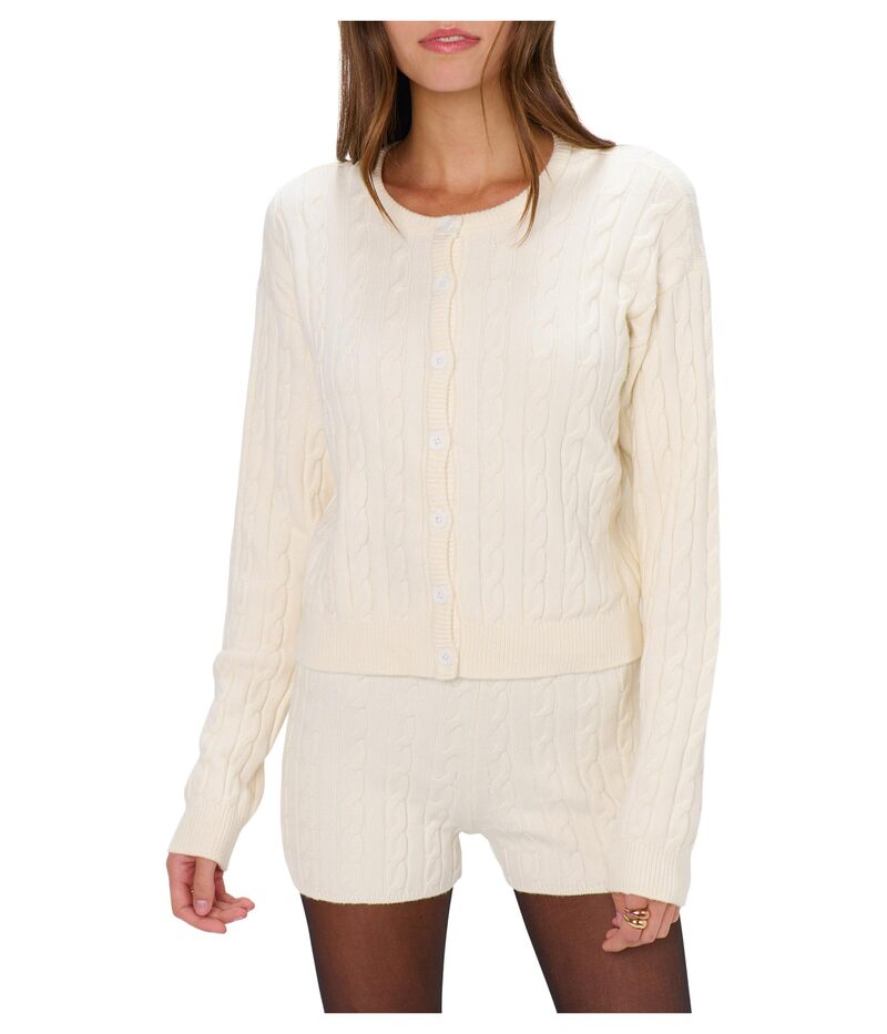 ウミーユアムーム レディース アウター ニット・セーター カーディガン Show Me Your Mumu Throw On Cardigan Snow Cable Knit｜ReVida 店
