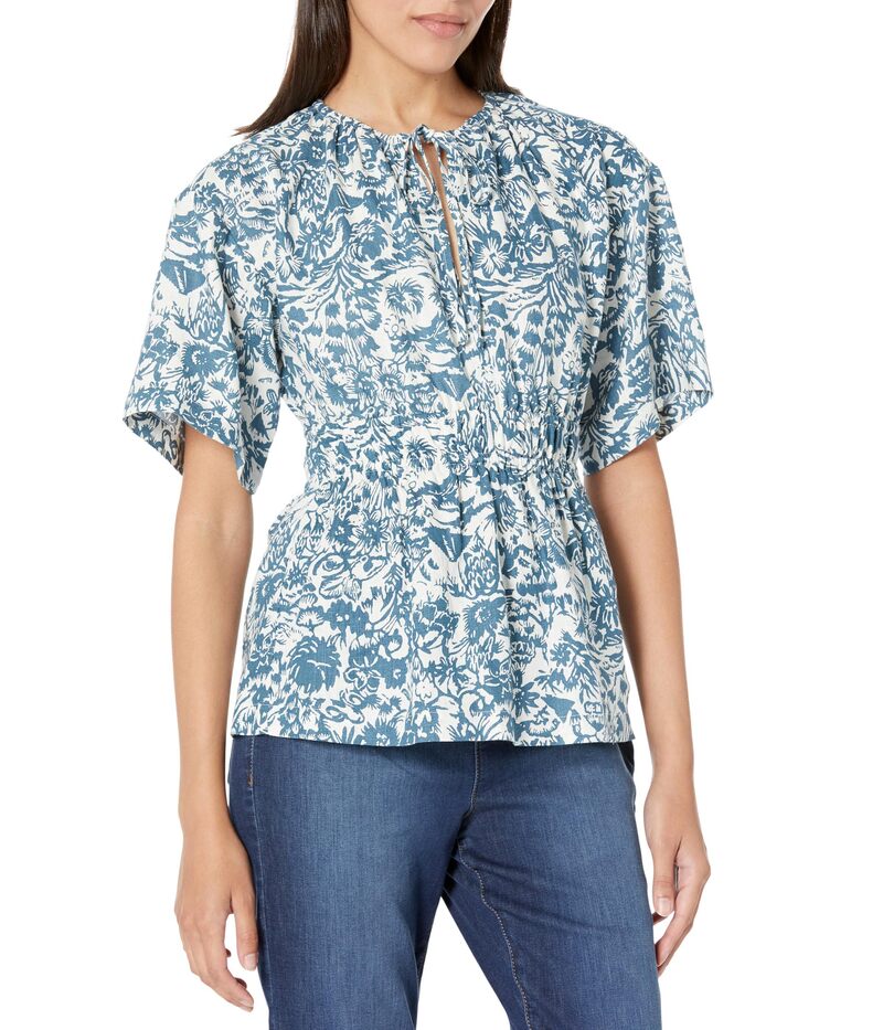 ジョア レディース トップス シャツ Joie Renae B Toporcelain/Indian Teal ティール｜ReVida 店