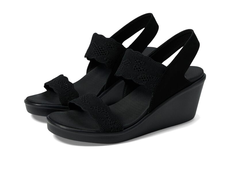 スケッチャーズ レディース シューズ ヒール SKECHERS Rumble On - New Crush Black/Black ブラック