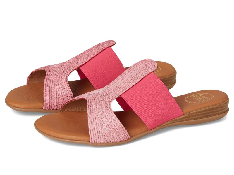 アンドレ地びた レディース シューズ 踵 Andre Assous Noor Fuchsia フューシャ