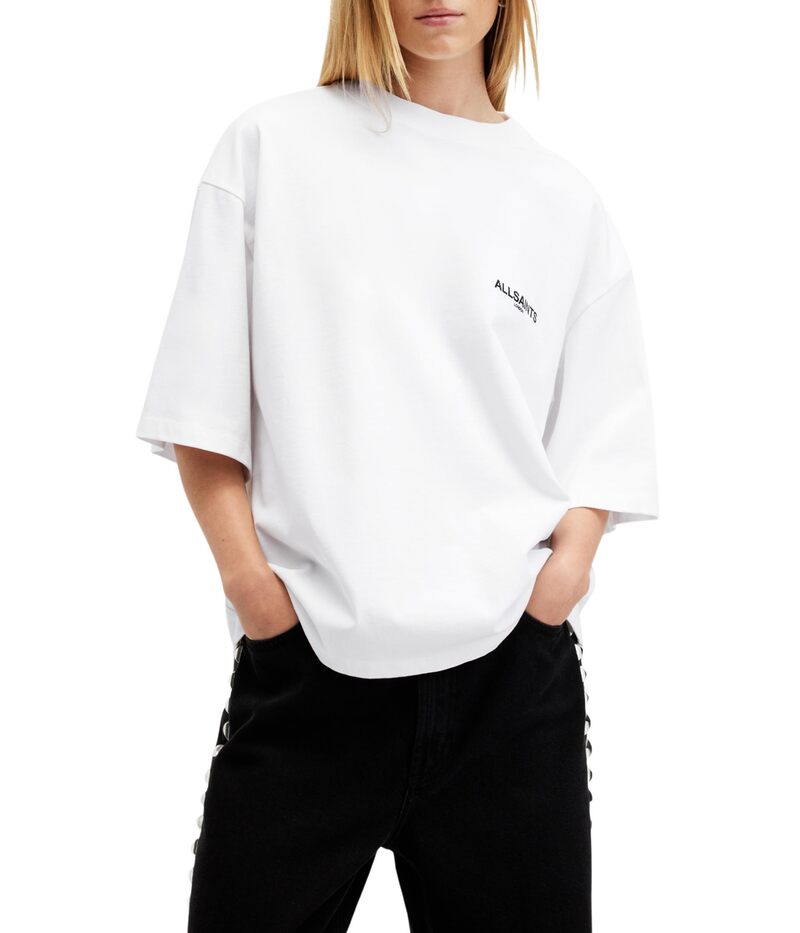 オールセインツ レディース トップス シャツ AllSaints Guardian Amelie Tee White ホワイト