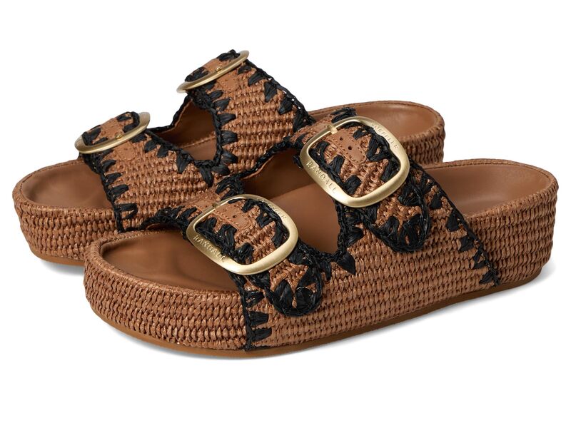 ロフラー ランダル レディース シューズ ヒール サンダル Loefflerandall Theo Two Band Sandals Brown/Black ブラック