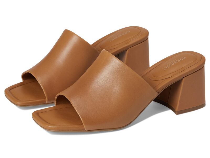 鍵を掛ける界面 レディース シューズ サンダル Rockport Gracyn Brown Leather 赤銅色 レディース靴-靴-サンダル
