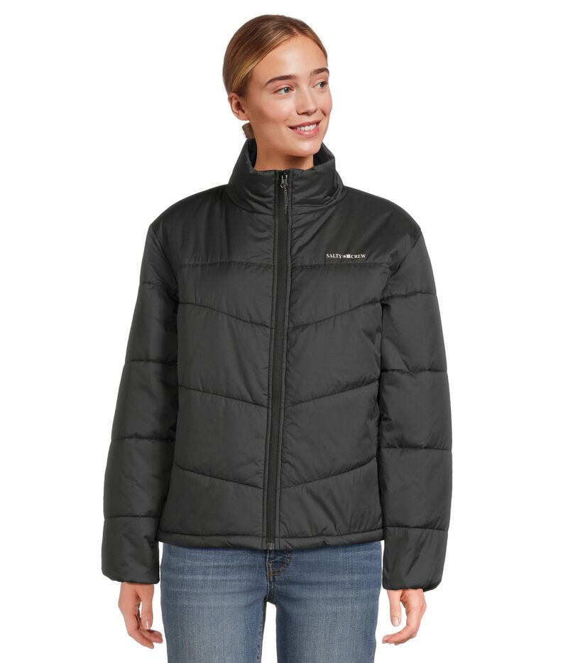 ソルティークルー レディース アウター コート ジャケット Salty Crew Barrier Puffer Jacket Black ブラック