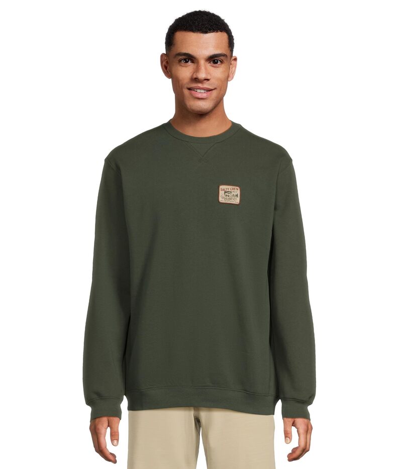 ソルティークルー メンズ トップス プルオーバー フリース Salty Crew Crafted Crew Fleece Deep Forest フォレスト