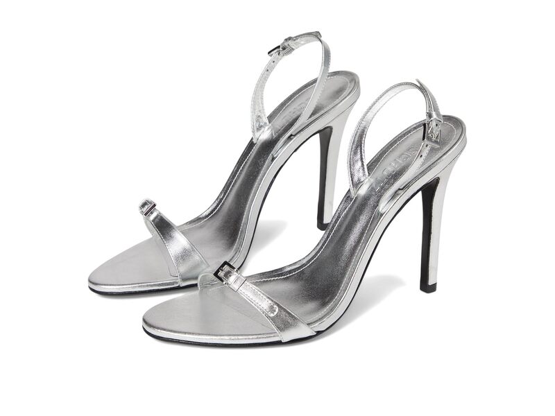 シュッツ レディース シューズ 踵 Schutz Aurora Sling Silver しろがね色