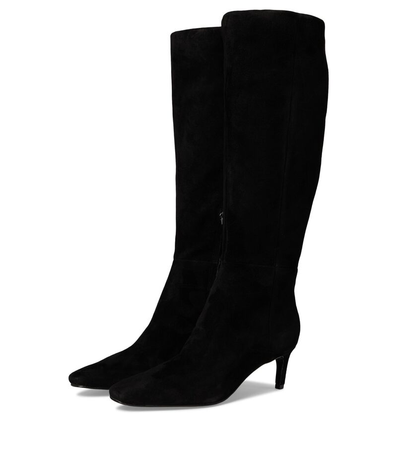 ナインウェスト レディース シューズ ブーツ・レインブーツ Nine West Caddy Wide Calf Black Suede ブラック