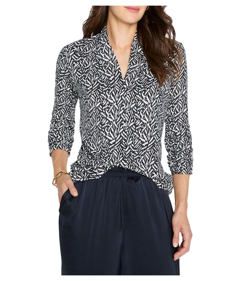 ニックプラスゾーイ レディース トップス シャツ プチ ニット NIC+ZOE Petite Geo Toss Knitop Indigo Multi インディゴ