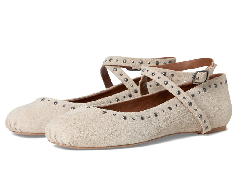 フリーピープル レディース シューズ サンダル Free People Grace Gems Ballet Flatsand Hairy Suede サンド