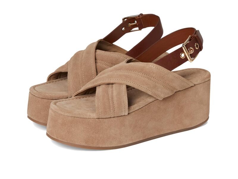 フリーピープル レディース シューズ ヒール プラットフォーム Free People Beach Party Platform Fawn Suede|ReVida 店