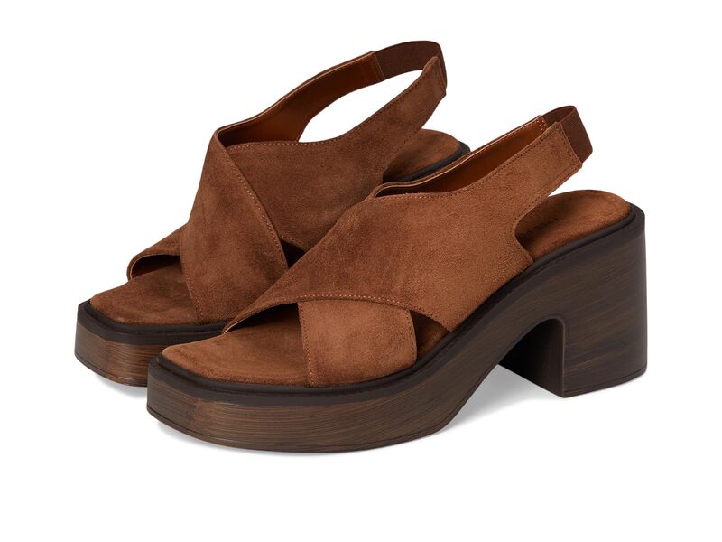 フリーピープル レディース シューズ 踵 プラットホーム Free People Cora Platform Clogs Cognac Suede