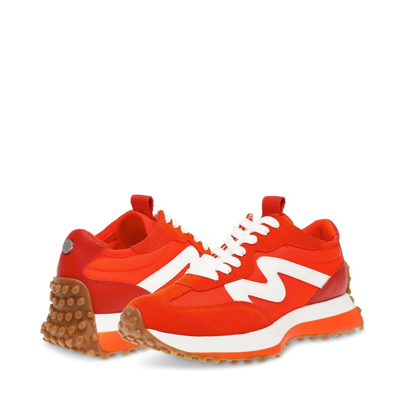 スティーブ マデン レディース シューズ スニーカー Steve Madden Campo Sneaker Orange オレンジ