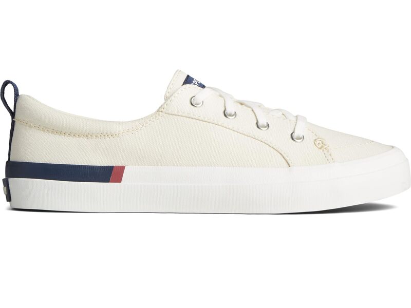 スペリー レディース シューズ スニーカー Sperry Crest Vibe Seasonal Off-White Stripe オフホワイト|ReVida 店