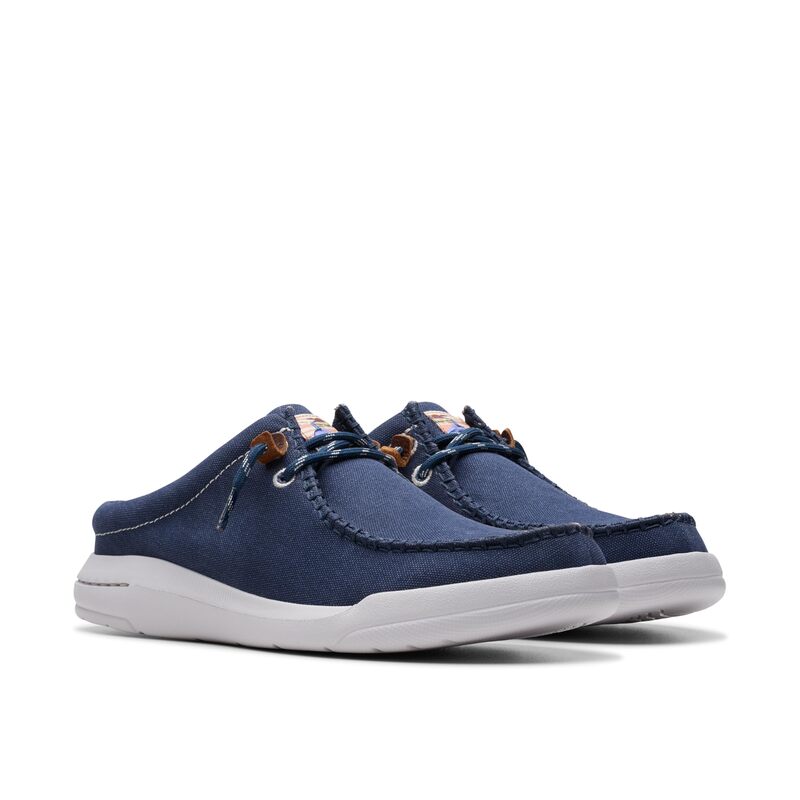 クラークス メンズ シューズ スニーカー Clarks Driftlite Surf Navy Canvas ネイビー