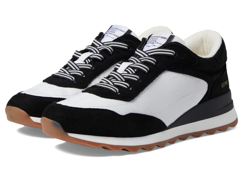 アンクライン レディース シューズ スニーカー Anne Klein Restless Black/White ホワイト