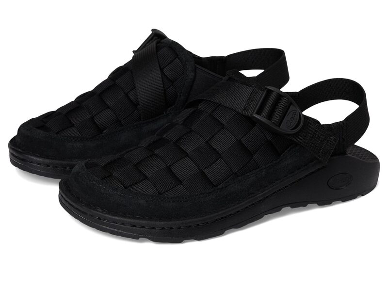 白墨 メンズ シューズ サンダル Chaco Canyon Woven Clog Triple Black 黒いこと メンズ靴-スリッポン