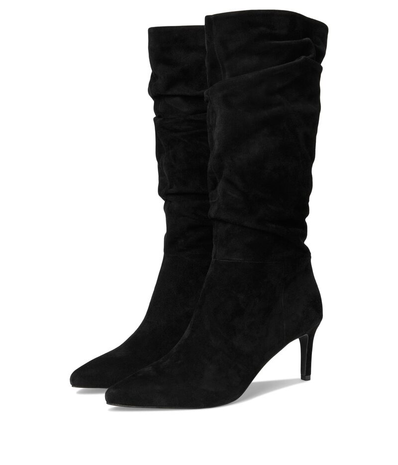 デューンロンドン レディース シューズ ブーツ・レインブーツ Dune London Slouch Black Suede ブラック