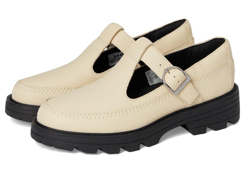 ソレル レディース シューズ 踵 SOREL Revel Ave Mary Jane Bleached Ceramic/Black 黒いこと