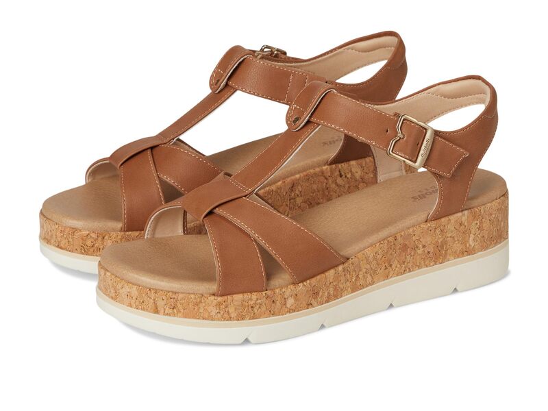 ドクター・ショール レディース シューズ ヒール Dr. Scholl Once Again Honey Brown Faux Leather ブラウン