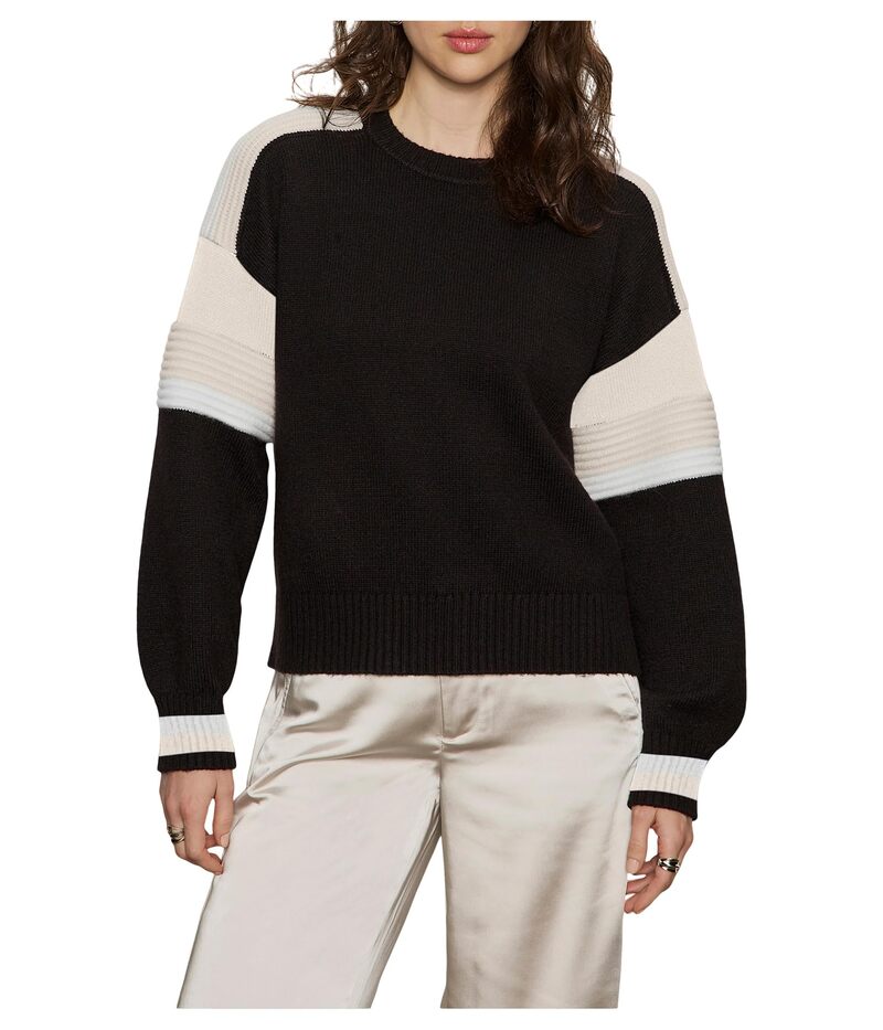 サンクチュアリー レディース アウター ニット・セーター クルーネック Sanctuary Sporty Stripe Crewneck Black Multi ブラック 17,736円