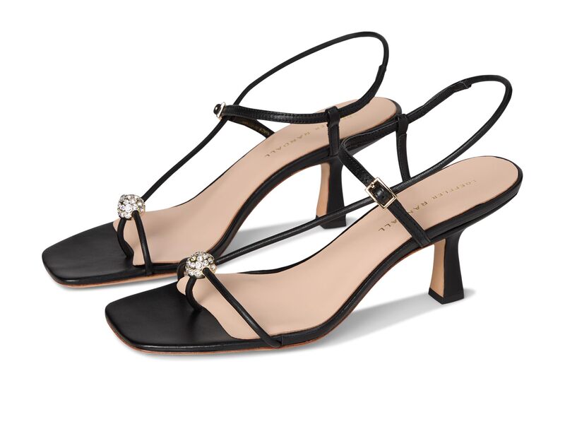 ロフラー ランダル レディース シューズ ヒール サンダル Loefflerandall Triana Strappy Mid-heel Sandal W/Ball Black/Gold Crystal ブラック｜ReVida 店